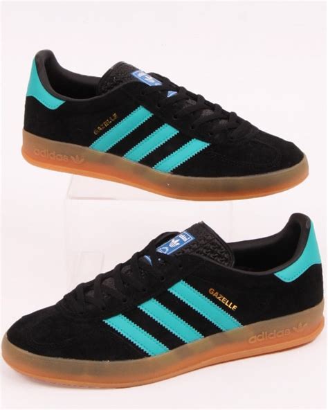 adidas gazelle indoor black aqua|Adidas gazelle sale black.